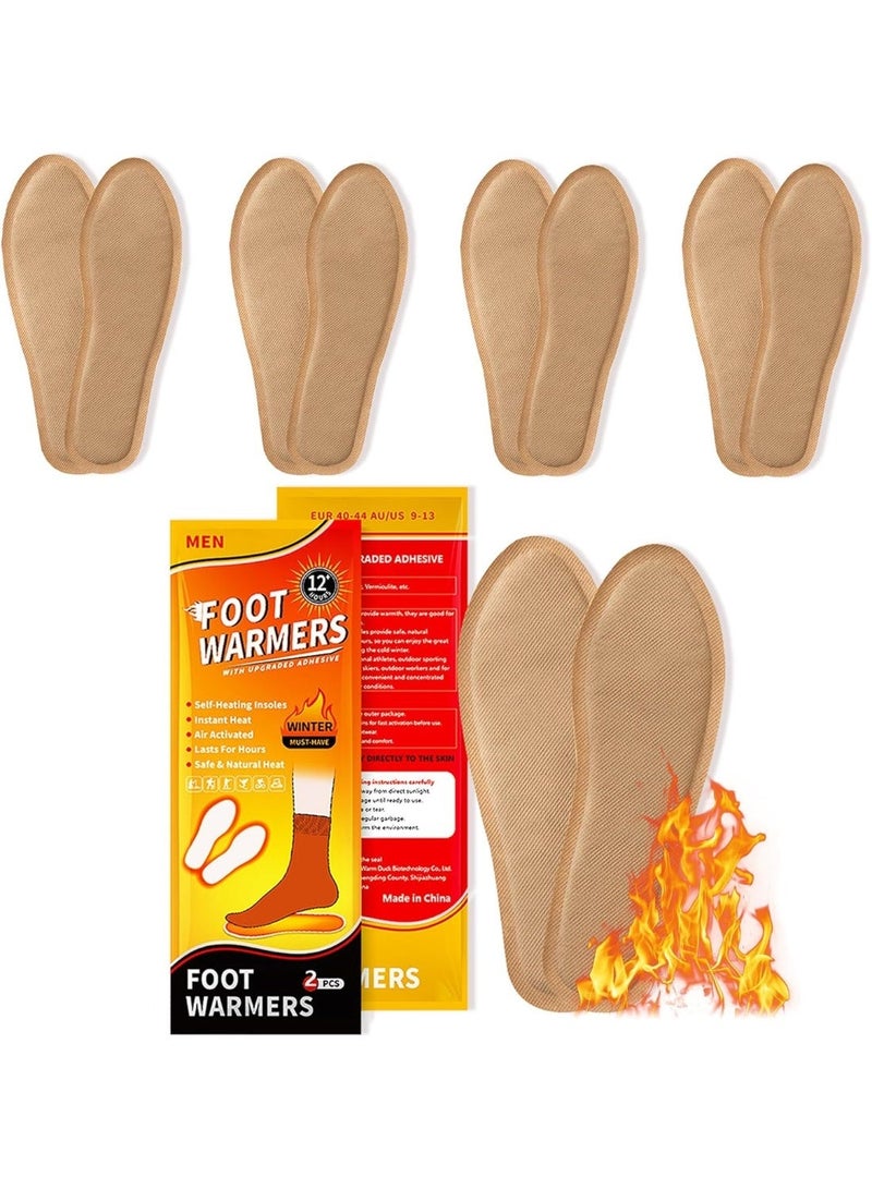 TOPONE Insole Foot Warmers - Long Lasting Safe Natural Odorless Air Activated Warmers - Up To 12 Hours Of Heat - 5 Pair - Image 1